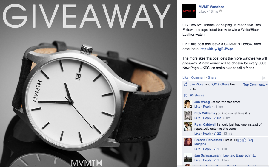 watch giveaway