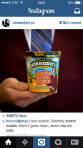 Ben and Jerry's Instagram Ad