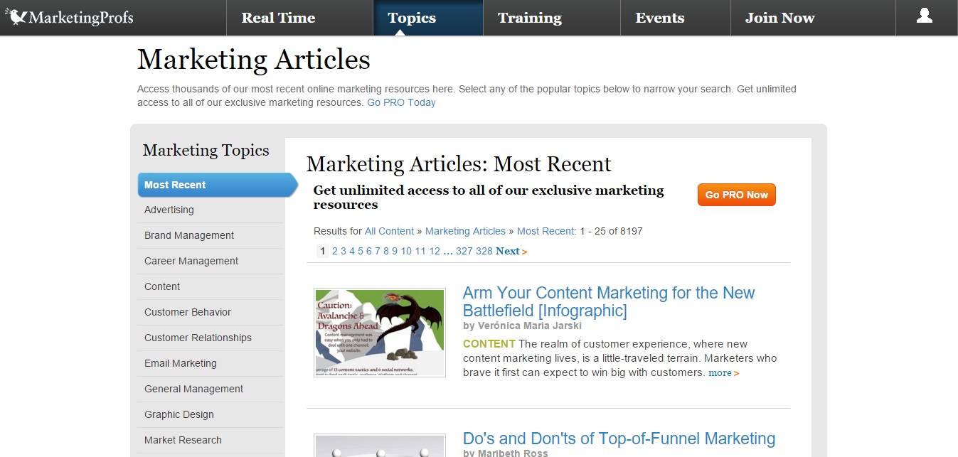 Content marketing blog