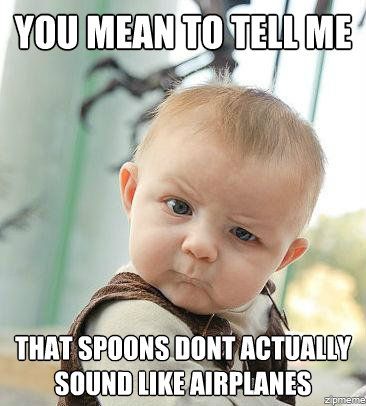 Skeptical Baby Spoon Meme